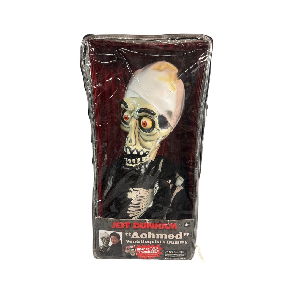 Jeff Dunham Achmed Ventriloquist Dummy The Goldberger Co with Case and Booklet